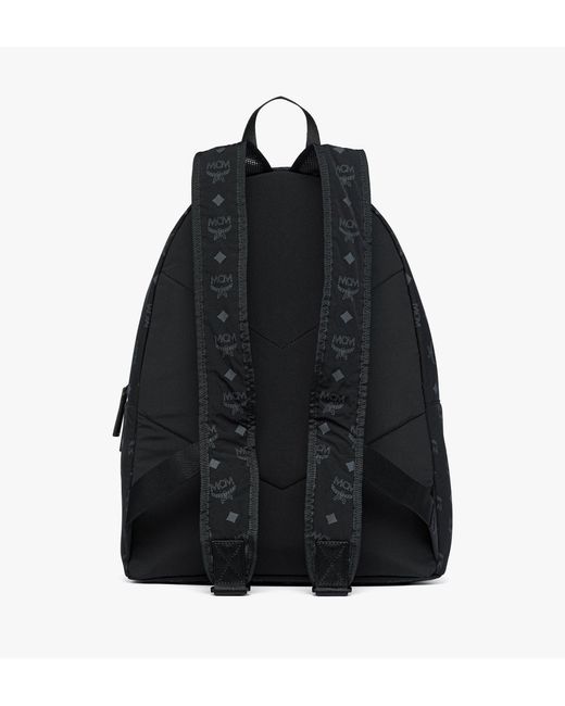 MCM Black Stark Packable Backpack for men