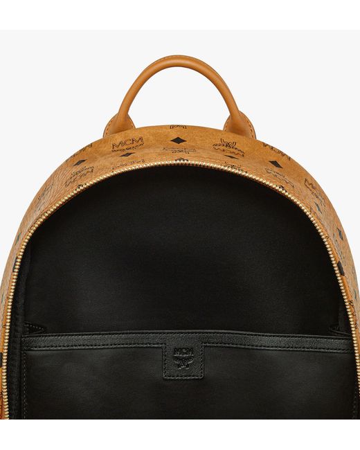 MCM Metallic Stark Side Studs Backpack In Bandana Visetos for men