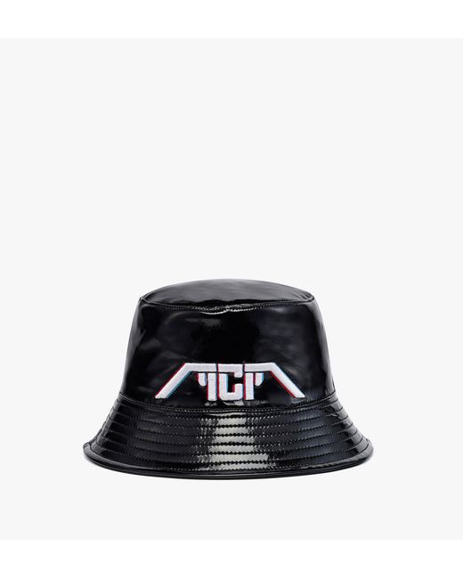 MCM Black Meta Cyberpunk Bucket Hat for men