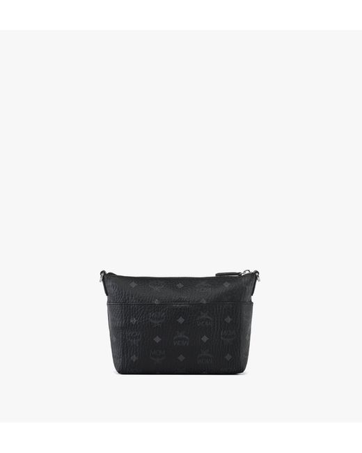 MCM Black Aren Crossbody In Visetos for men