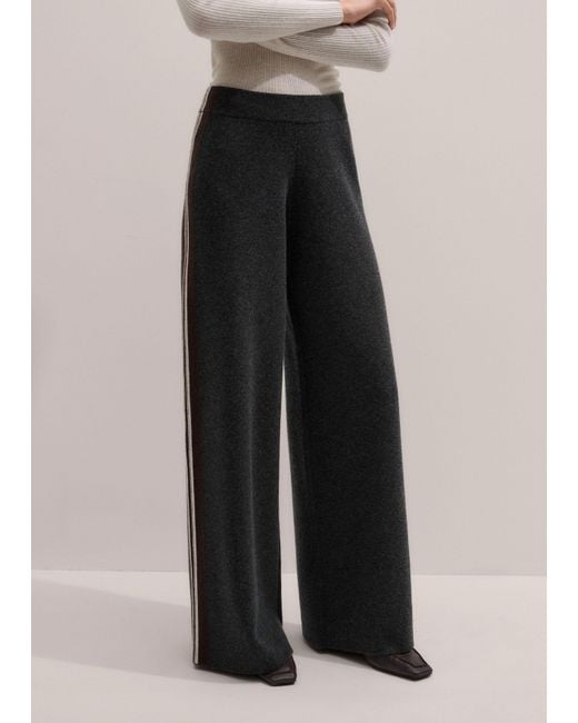 ME+EM Multicolor Knit Wide-Leg Pant