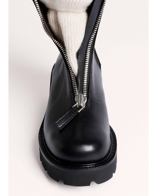 ME+EM Black Zip Front Boot