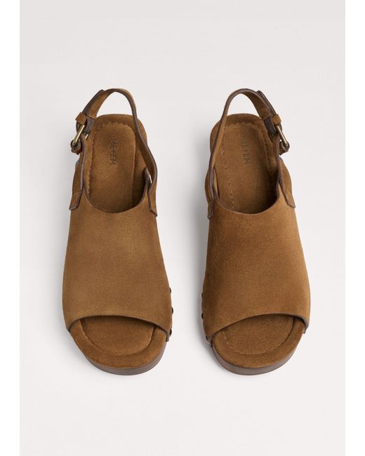 ME+EM Brown Slingback Wood Clog