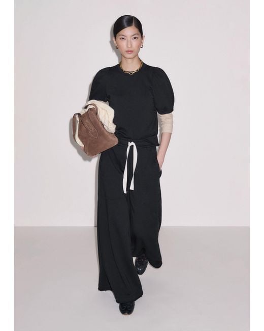 ME+EM Black Drawcord Sweatshirt Wide Leg Trouser