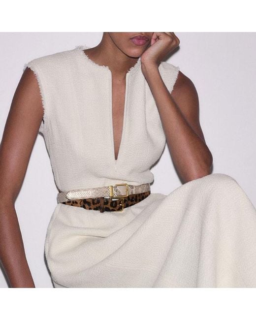 ME+EM Natural Desk-To-Dinner Fit And Flare Maxi Dress
