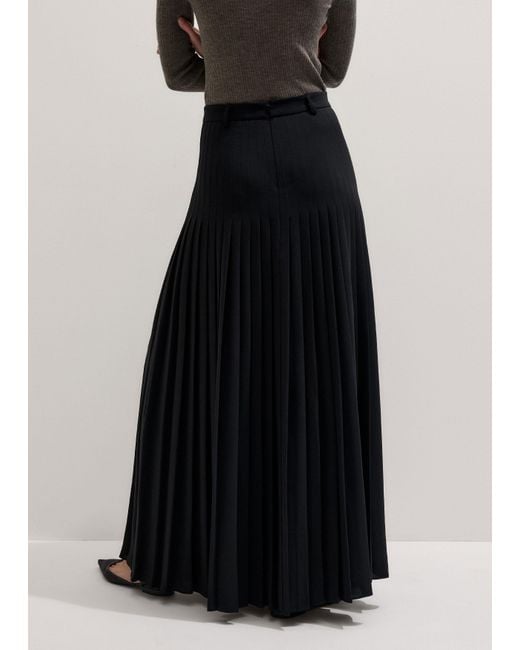 ME+EM Blue Dramatic Full Length Skirt