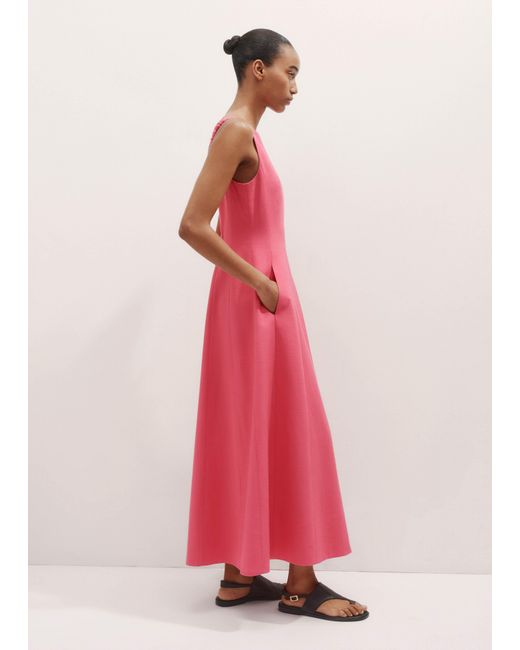ME+EM Blue Contour Seamed Maxi Dress