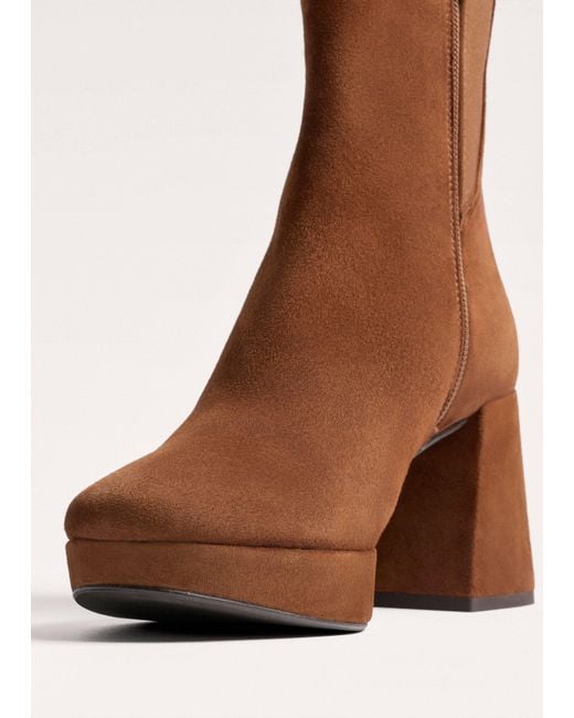 ME+EM Brown Platform Ankle Boot