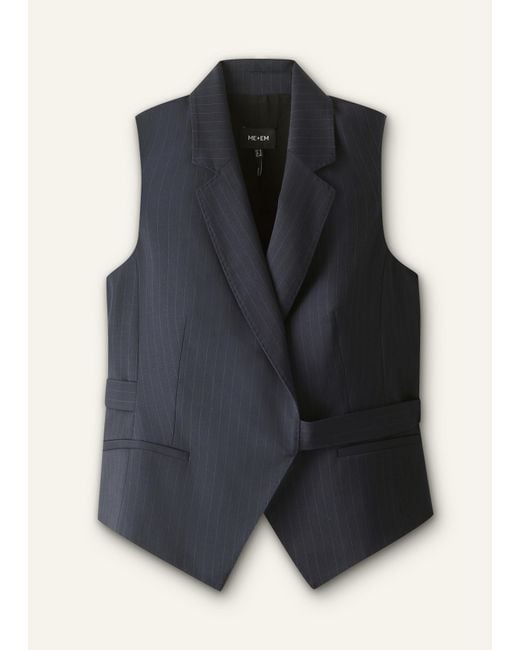ME+EM Blue Wrap Vest