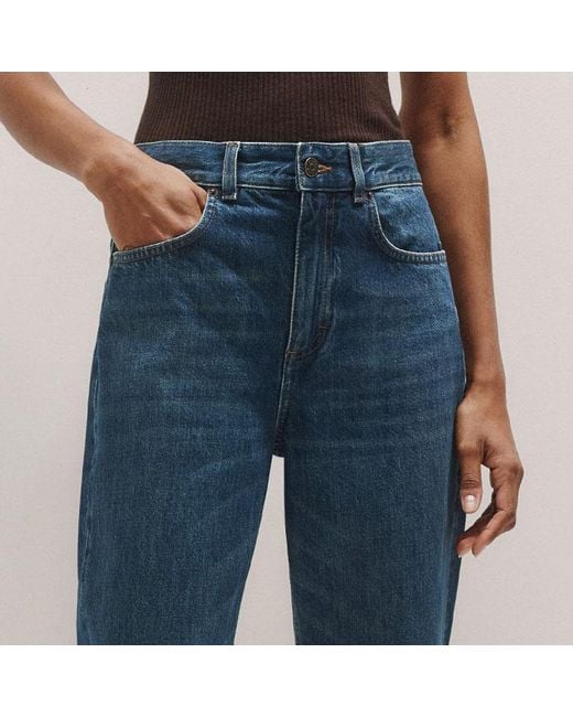 ME+EM Blue Full-Length Straight Jean