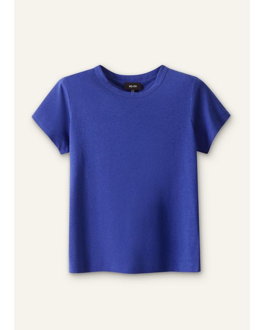 ME+EM Blue Soft Washed Tee