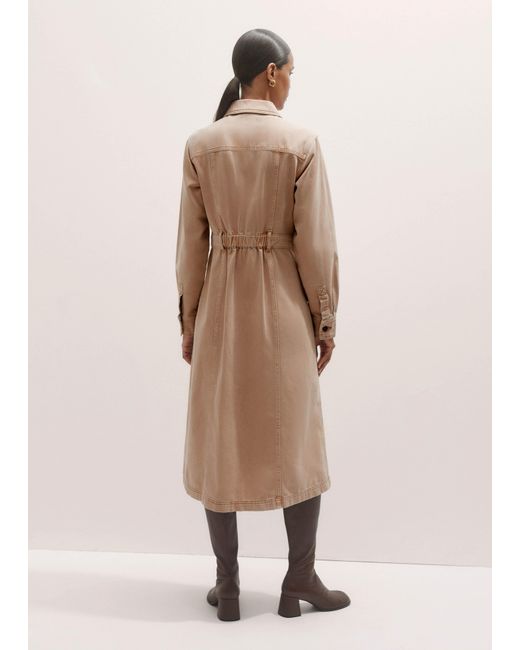 ME+EM Natural Shirt Midi Dress