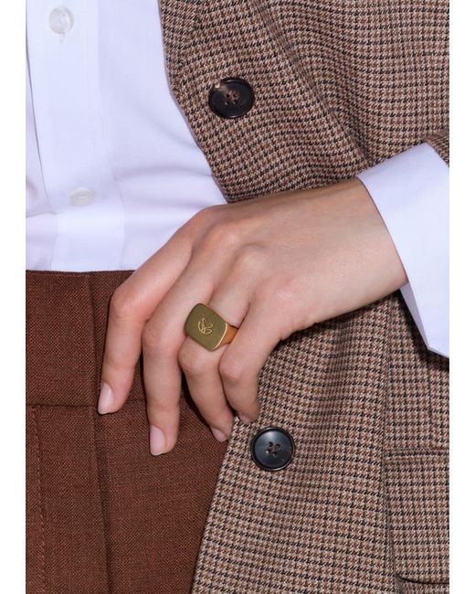 ME+EM Natural Cygnet Ring