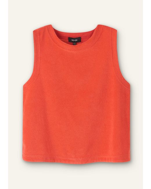 ME+EM Red Towelling Crop Top