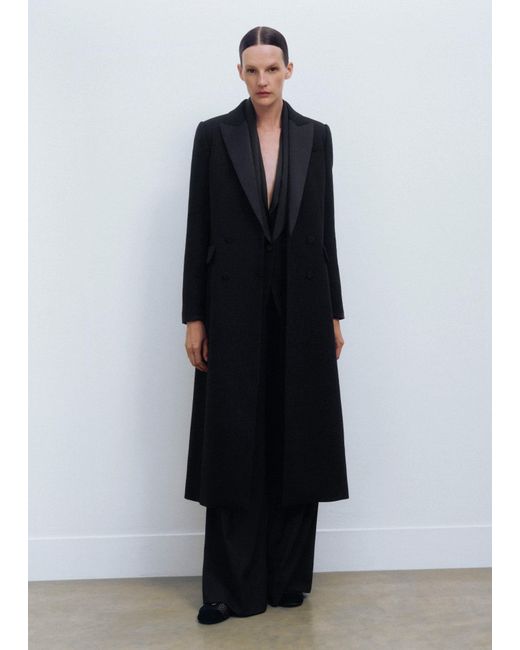 ME+EM Black Sleeveless Tux Jacket