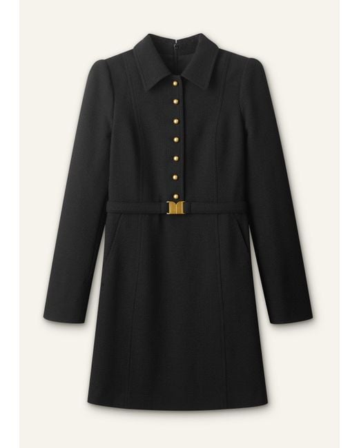 ME+EM Black Fit And Flare Mini Dress + Belt