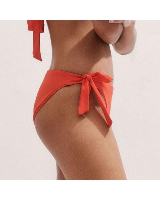 ME+EM Orange Side Tie Bikini Bottoms