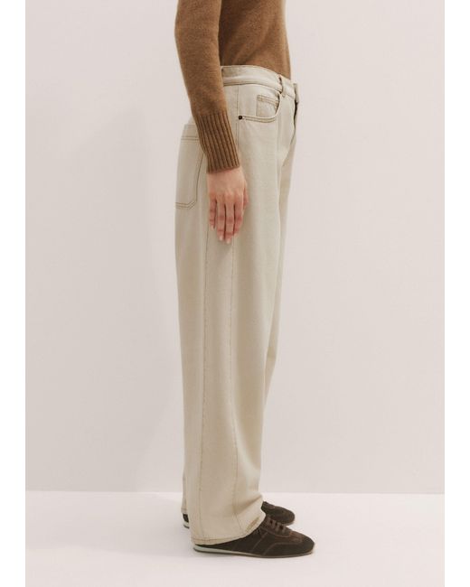 ME+EM Natural Tapered Puddle Jean