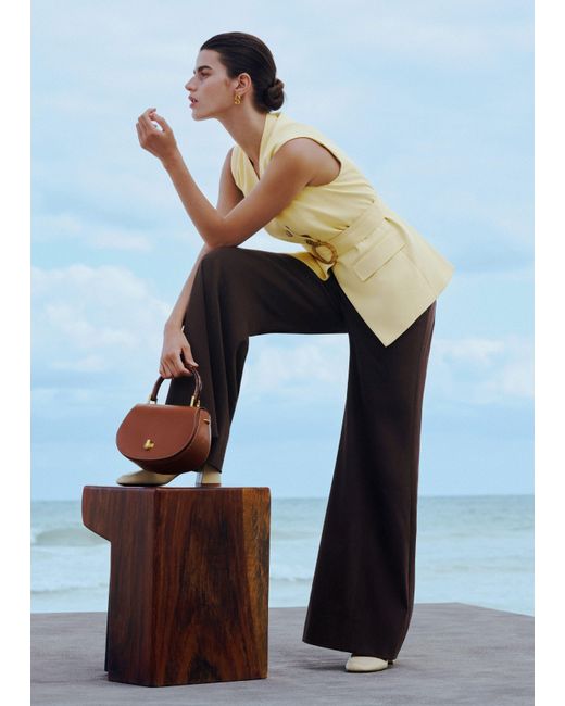 ME+EM Multicolor High Waist Wide-Leg Trouser