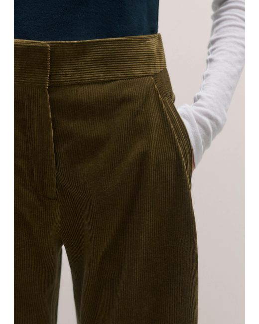 ME+EM Green Clever Cord Trouser