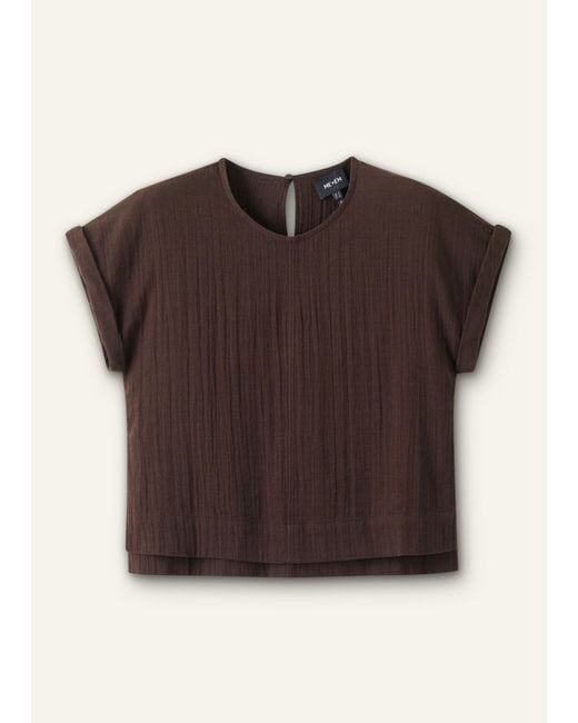 ME+EM Multicolor Cheesecloth T-Shirt