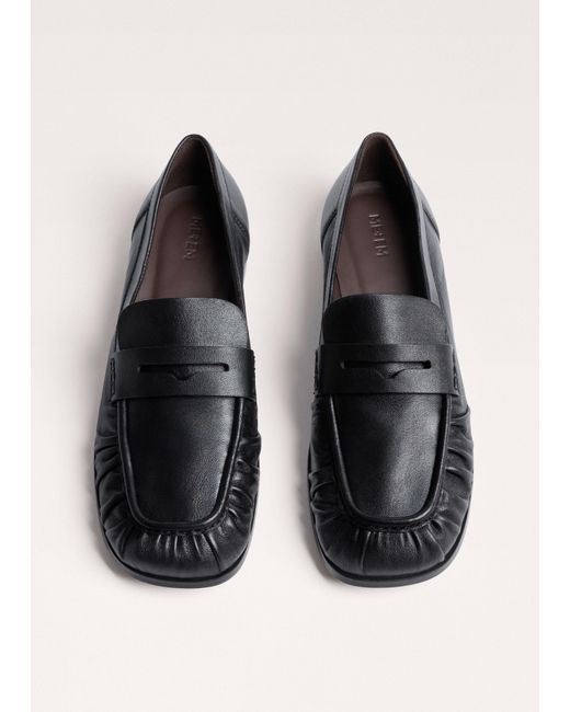 ME+EM White Soft Ruched Loafer