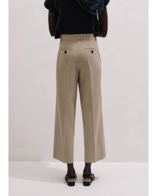 ME+EM Multicolor Straight Crop Pant