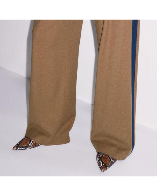 ME+EM Brown Straight Pleat Front Trouser