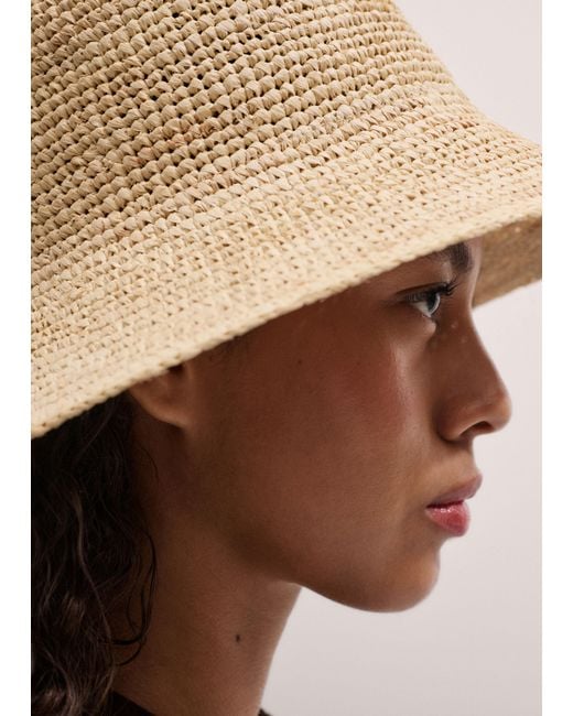ME+EM Natural Raffia Hat