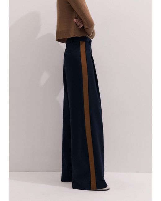 ME+EM Blue Contrast Side Panel Wide Leg
