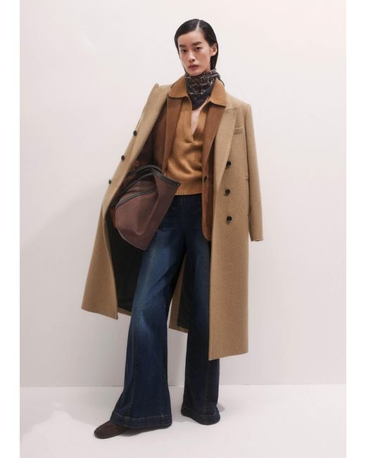 ME+EM Blue Palazzo Travel Jean Dark Wash