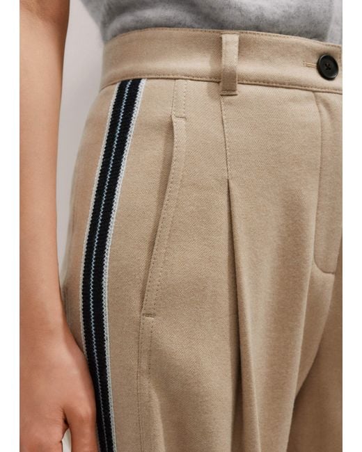 ME+EM Multicolor Flannel Side Stripe Pant