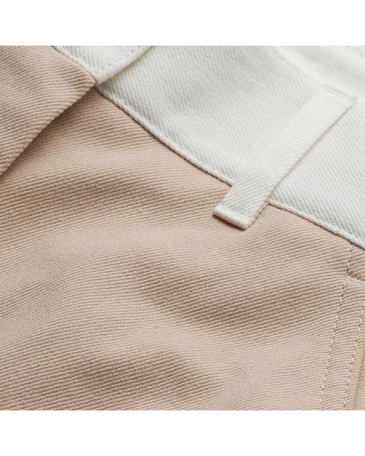 ME+EM Natural Contrast Waist Tapered Chino