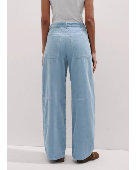 ME+EM Blue Washed Cord Extreme Seam Pant