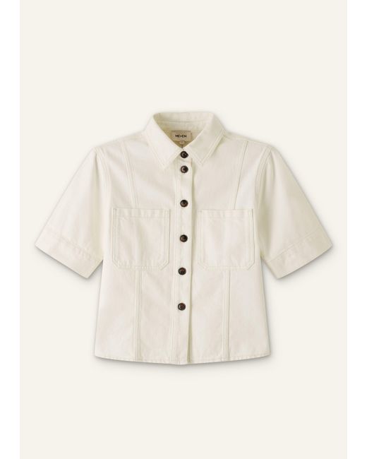 ME+EM Natural Paneled Shirt