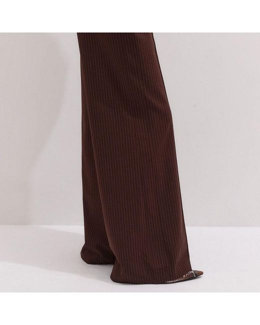 ME+EM Multicolor Pinstripe Wide Leg Trouser