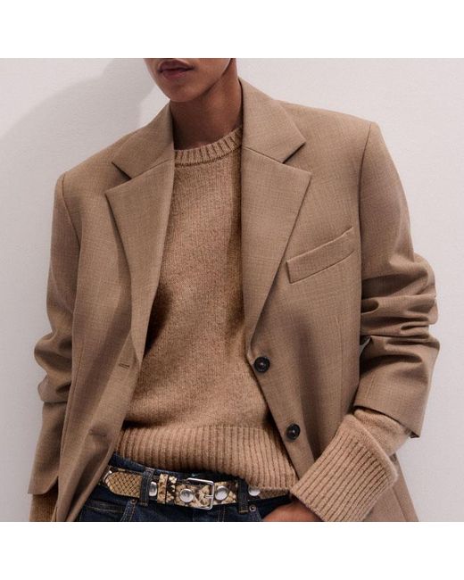 ME+EM Natural Oversized Blazer