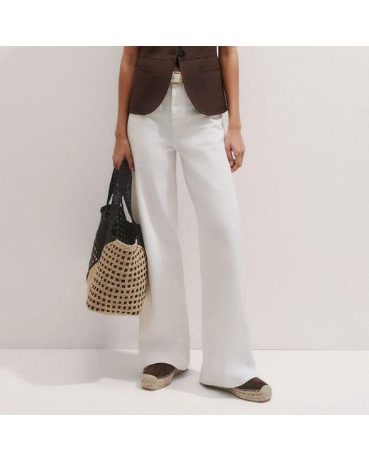 ME+EM Multicolor Linen Blend Deconstructed Vest