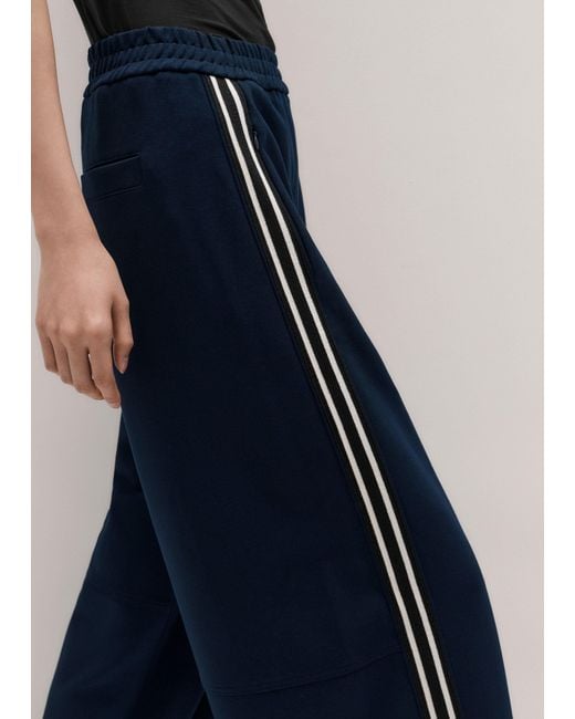 ME+EM Blue Side Stripe Barrel Pant