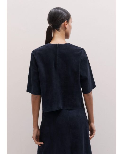 ME+EM Blue Luxe Boxy T-Shirt