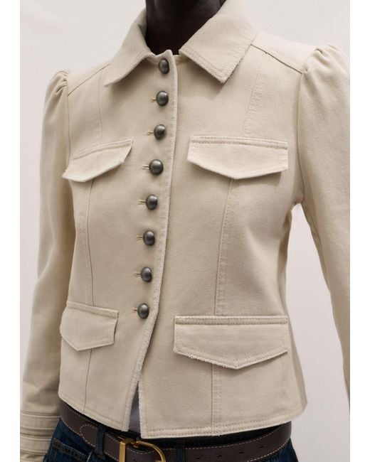 ME+EM Blue Short Military Jacket