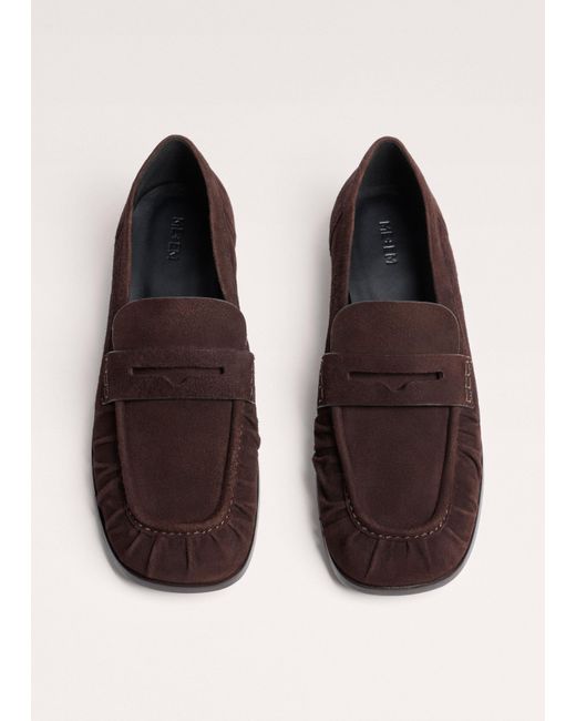 ME+EM White Soft Ruched Loafer