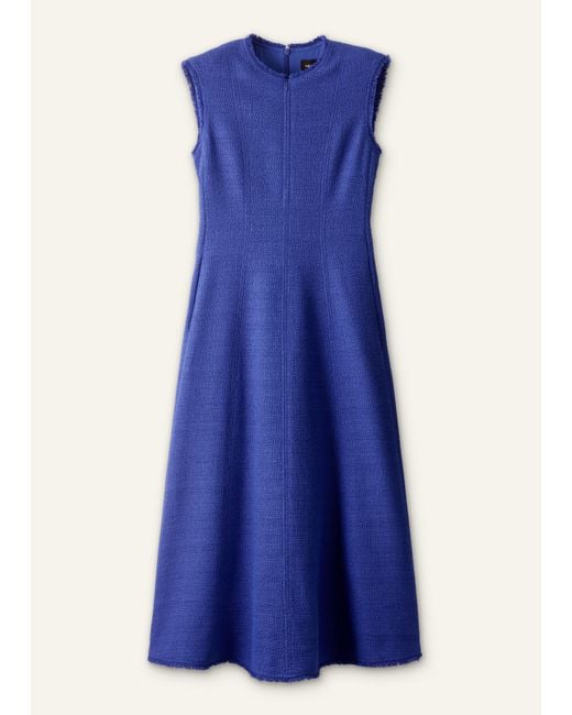 ME+EM Blue Desk-To-Dinner Fit And Flare Maxi Dress