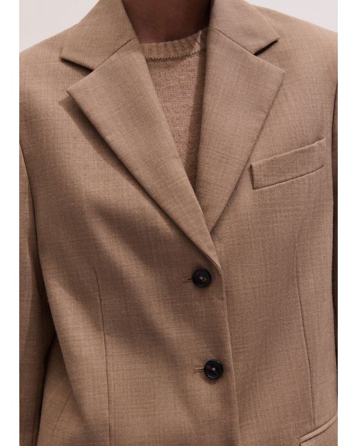 ME+EM Natural Oversized Blazer