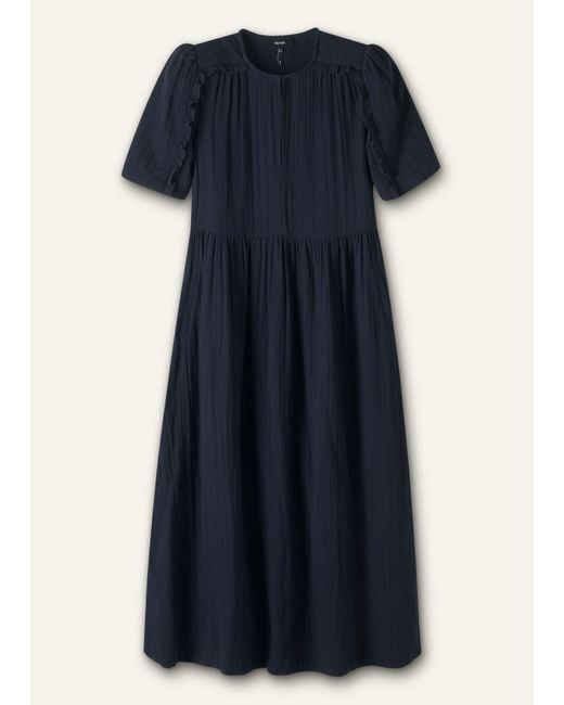 ME+EM Cheesecloth Relaxed Ruffle Midi Dress in Blue | Lyst UK ME+EM Cheesecloth Relaxed Ruffle Midi Dress in Blue | Lyst UK