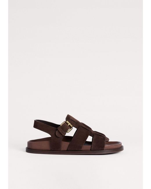 ME+EM Brown Open Toe Fisherman Sandal