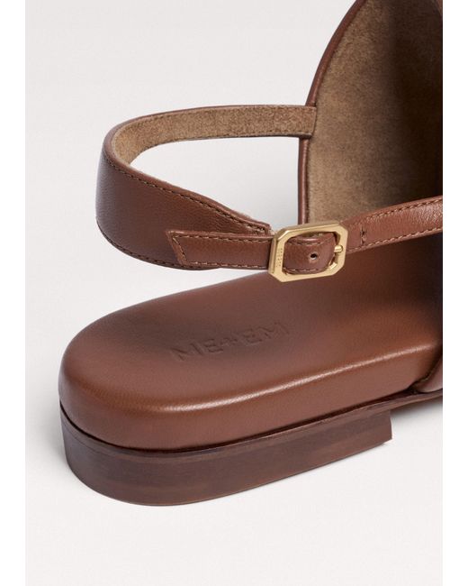 ME+EM Brown Toe-Post Sandal