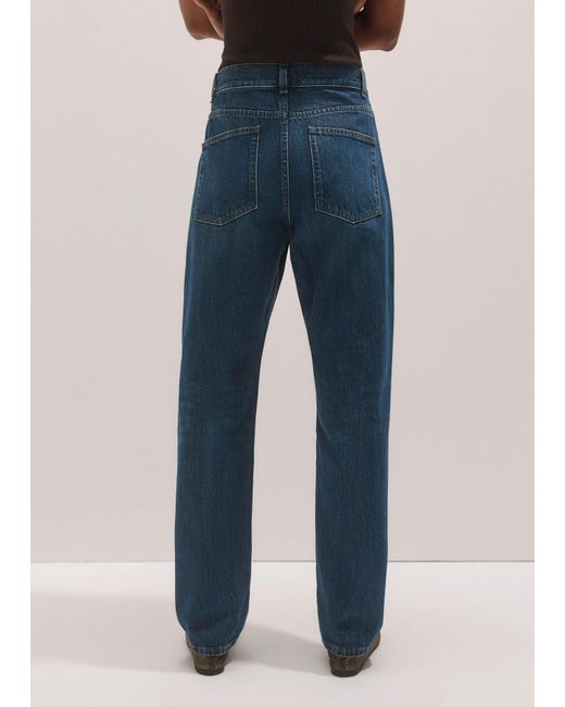 ME+EM Blue Full-Length Straight Jean