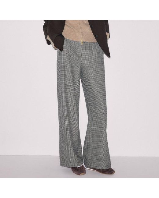 ME+EM Brown Cashmere Two Way Zip Straight Hoody Hazelnut Melange