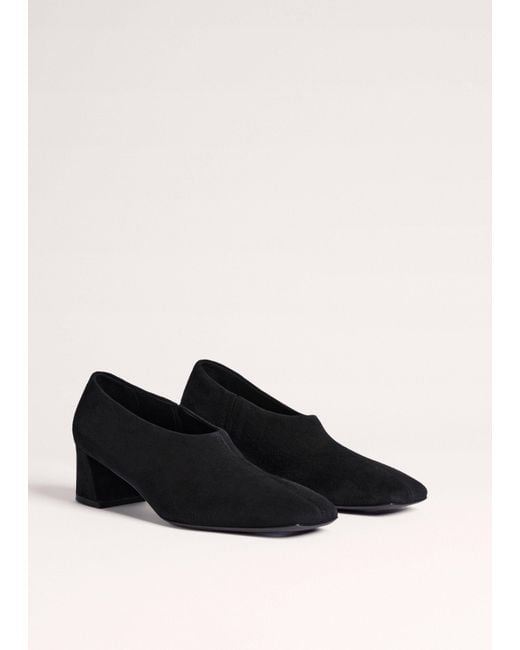 ME+EM Black High Front Block Heel
